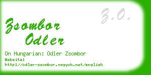 zsombor odler business card